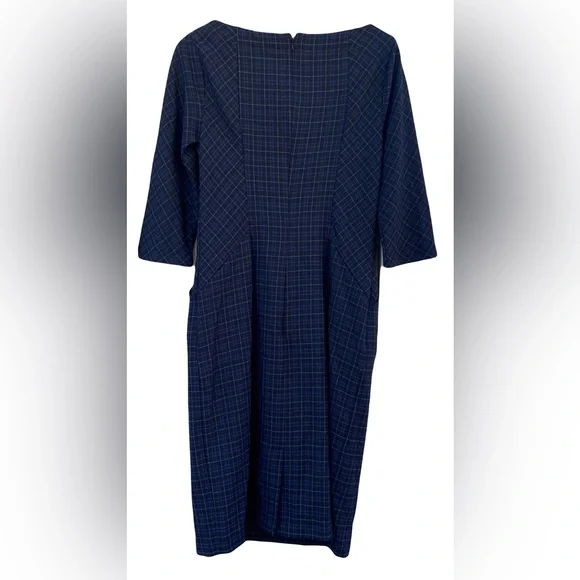 Eshakti Plaid Sheath Dress With Pockets NWOT - Picture 4 of 7